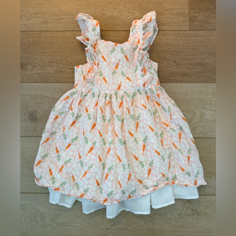 Cynthia Rowley White and Orange Dress - adorable carrot print